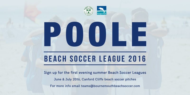 Sign Up for the Poole Beach Soccer League 2016