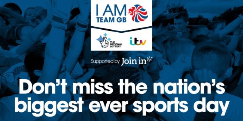 Be Part of the Nation's Biggest Sports Day for 'I AM TEAM GB' Campaign