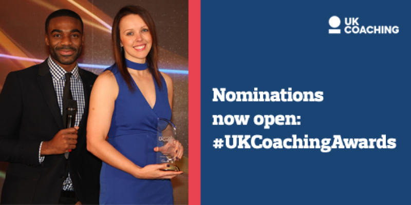 Nominations now open for prestigious UK Coaching Awards